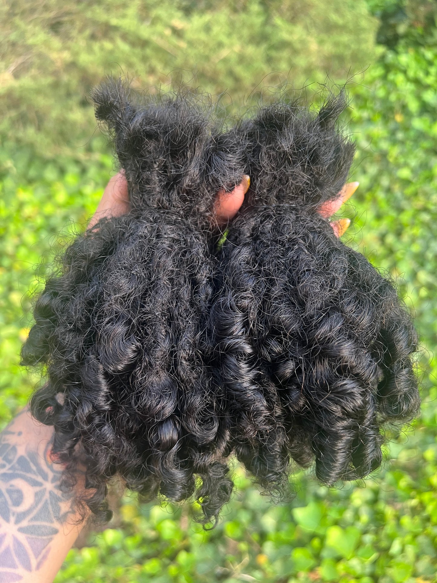 8 inch Kinky Curl Human Hair Loc Extensions