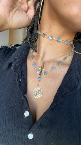 Labradorite Rosary & Choker Set