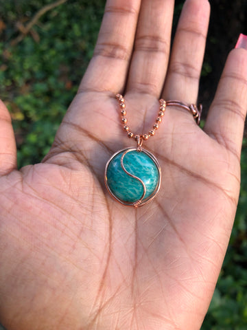 Large Amazonite Ying Yang